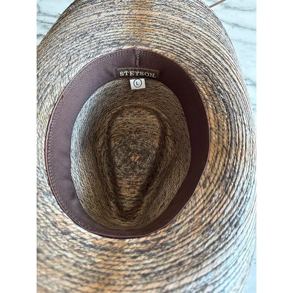 Stetson Monterey Bay Palm Leaf Straw Size Large - Picture 6 of 7